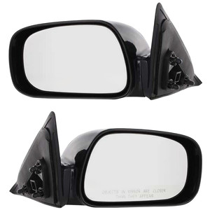 Mirror Replacement Pair/Set for Toyota Camry, 2002-2006, Right Passenger and Left Driver, Power Adjustable, Non-Folding, Heated, Paintable, Without Auto Dimming, Blind Spot Detection, Memory, Signal Light
