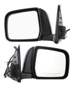 Power Mirror Pair/Set for Toyota 4Runner 1997-1998, Right Passenger and Left Driver, Manual Folding, Non-Heated, Paintable, w/o Auto-Dimming, BSD, Memory, and Signal Light Replacement