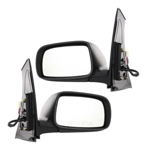 Pair/Set - Power Heated Manual Folding Paintable Mirror for Toyota Prius 2004-2009 Right Passenger and Left Driver Replacement