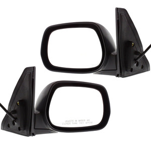 Power Mirror Pair/Set for Toyota RAV4 2001-2005, Manual Folding, Heated, Paintable, Right Passenger and Left Driver Replacement