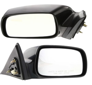 Power Mirror Pair/Set for 2007-2011 Toyota Camry, Right Passenger and Left Driver, Non-Folding, Heated, Paintable, without Auto Dimming, Blind Spot Detection, Memory, & Signal Light, Japan Built Vehicle Replacement