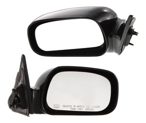 Mirror Pair/Set for Toyota Camry 2002-2006 Right Passenger and Left Driver, Power Adjust, Non-Folding, Heated, Paintable, Without Auto Dimming, Blind Spot Detection, Memory, and Signal Light, Japan Built Vehicle Replacement