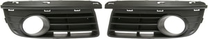 Front Fog Light Molding Pair/Set for 2005-2010 Volkswagen Jetta, Right Passenger and Left Driver, Primed (Ready to Paint), Sedan - Replacement
