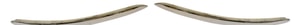 Front Bumper Molding Pair/Set for 2005-2010 Volkswagen Jetta, Right Passenger and Left Driver, Molding Chrome, Replacement