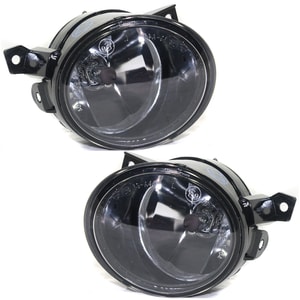 Front Fog Light Assembly for Volkswagen GTI (2006-2009) and Jetta (2006-2010) Right Passenger and Left Driver Halogen, Replacement Pair/Set