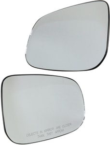 Heated Mirror Glass Pair/Set for Volvo S40/V50 (2007-2011), V70 (2008-2010), S80 (2007-2016), Right Passenger and Left Driver, With or Without Waterproof Coat, Replacement