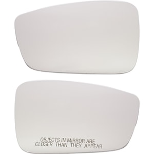 Mirror Glass Pair/Set for 2013-2015 Volkswagen Passat, Right Passenger and Left Driver, Non-Heated, with Backing Plate, Replacement