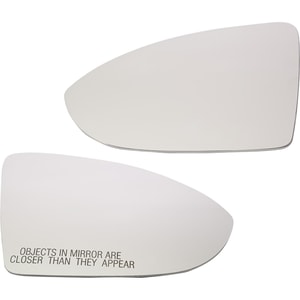 Heated Mirror Glass with Backing Plate Pair/Set for 2015-2021 Volkswagen Golf/GTI, Right Passenger and Left Driver, Without Blind Spot Detection, Replacement