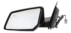 Power Mirror for GMC Acadia/Saturn Outlook 2007-2008, Left Driver, Manual Folding, Heated, Paintable, Without Auto Dimming, Blind Spot Detection, Memory, and Signal Light, Replacement