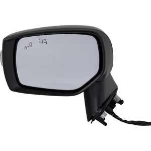 Power Mirror for 2016-2021 Subaru WRX / 2016 Subaru Crosstrek, Left Driver Side, Manual Folding, Heated, Paintable, with Blind Spot Light and Signal Light in Housing, Without Memory, for Crosstrek Hybrid Model, Replacement