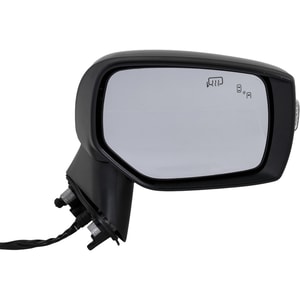 Power Mirror for Subaru WRX 2016-2021/Crosstrek 2016, Right Passenger, Manual Folding, Heated, Paintable, with Blind Spot Light in Housing and Signal Light, without Memory (Crosstrek Hybrid Model), Replacement