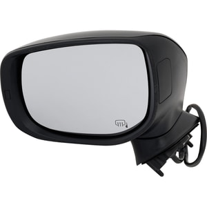 Power Mirror for Subaru Crosstrek 2018-2023, Left Driver, Manual Folding, Heated, Paintable, with Blind Spot Glass, without Auto Dimming, Memory, and Signal Light, Replacement