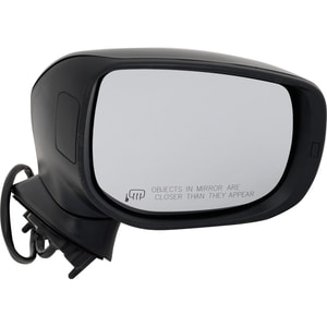 Power Mirror for Subaru Crosstrek 2018-2023, Right Passenger Side, Manual Folding, Heated, Paintable, with Blind Spot Glass, without Auto Dimming, Memory and Signal Light, Replacement