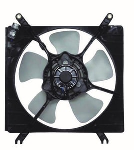 Radiator Cooling Fan Assembly for 1999 - 2000 Suzuki Esteem, 1.8L L4 4 Door Sedan, INCLUDES Motor, Blade, Shroud,  SZ3115101, Replacement