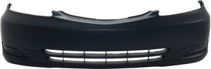 Front Bumper Cover for Toyota Camry 2002-2004, Primed (Ready to Paint), Without Fog Light Holes, LE/XLE Models, For USA Built Vehicle, Replacement (CAPA Certified)