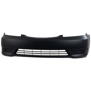 Front Bumper Cover for Toyota Camry 2005-2006, Primed (Ready to Paint), without Fog Light Holes, fits LE/XLE Models, USA Built, Replacement