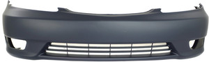 Front Bumper Cover for Toyota Camry 2005-2006 SE Model, Primed (Ready to Paint), USA Built Vehicle, with Fog Light Holes, Replacement