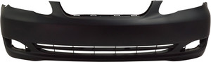 Front Bumper Cover for Toyota Corolla 2005-2008, CE/LE Models, Primed (Ready to Paint), without Spoiler Holes, Replacement (CAPA Certified)