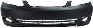 Front Bumper Cover for Toyota Corolla 2005-2008 S/XRS Models, Primed (Ready to Paint), with Spoiler Holes, Replacement
