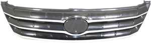 Textured Black Shell and Insert Grille for 2005-2007 Toyota Avalon with Chrome Molding, Replacement