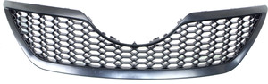 Grille for 2007-2009 Toyota Camry SE Model, Painted Black Shell and Insert, Replacement