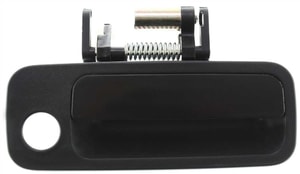 Front Exterior Door Handle for Toyota Camry/Lexus ES300 1997-2001, Right Passenger, Smooth Black with Keyhole, Plastic, USA Built, Replacement