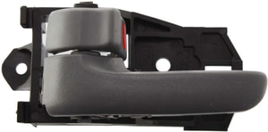 Front Interior Door Handle Left Driver for Toyota Camry 1997-2001, Sienna 1998-2003, Gray Lever, without Case, Japan/USA Built, Also Fits Rear, Replacement