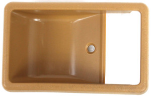 Front Door Handle Case for Toyota Pickup 1984-1989, Right Passenger Equals Left Driver, Inside, Beige, Replacement