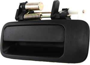Rear Exterior Door Handle for Toyota Camry/Lexus ES300, Left Driver, 1997-2001, Smooth Black, Plastic, USA Built, Replacement