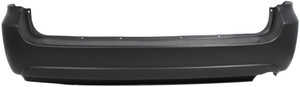 Rear Bumper Cover for Toyota Sienna 2004-2010, Primed (Ready to Paint), without Park Assist Sensor Holes, Replacement
