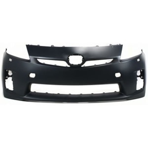 Front Bumper Cover for Toyota Prius 2010-2011, Primed (Ready to Paint), LED Headlights, Without Pre-Collision System - CAPA-Certified, Replacement