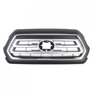 Textured Black Grille for 2018-2022 Toyota Tacoma Limited Model, with Chrome Molding, Front Emblem, Excludes Nightshade Edition - CAPA-Certified, Replacement
