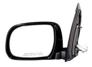 Outside Side View Mirror Assembly for 2004 - 2010 Toyota Sienna, Left Driver Side, Power, Heated, without Memory, Gloss Black (Code 202),  87940AE900, Replacement