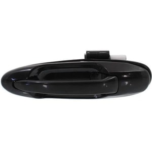 Exterior Rear Left Driver Door Handle for 2001 - 2007 Toyota Tundra Crew Cab Pickup, Black (Code 202), Smooth,  6924034020C0, Replacement