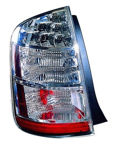 Left Driver Tail Light Lens/Housing Replacement for 2006 - 2009 Toyota Prius Rear Tail Light Assembly, Includes Lens; 8156147100