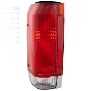 Tail Light Lens and Housing for Ford F-Series 1987-1989, Left Driver Side, Replacement