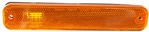 Front Side Marker Light for Ford Econoline Van 1975-1991, Right Passenger Equals Left Driver, Lens and Housing, On Fender, Replacement