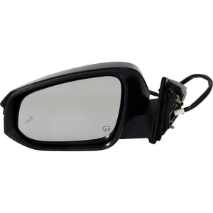 Power Mirror for Toyota Highlander 2018-2019, Left Driver, Manual Folding, Heated, Paintable, with Blind Spot Detection, Memory, Puddle Light, Signal Light, Includes Hybrid Model, Replacement