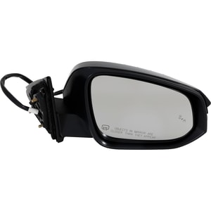 Power Mirror for 2018-2019 Toyota Highlander, Right Passenger, Manual Folding, Heated, Paintable, with Blind Spot Detection, Memory, Puddle Light, Signal Light, Includes Hybrid Model, Replacement