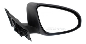 Manual Adjust Mirror for Toyota Yaris Hatchback 2015-2019, Right Passenger Side, Manual Folding, Non-Heated, Paintable, Built in France, Replacement