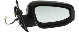Power Heated Mirror for 2016-2023 Toyota Tacoma, Right Passenger Side, Manual Folding, Paintable, w/o Blind Spot Detection and Signal Light, Replacement