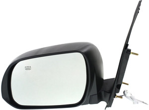 Power Mirror for Toyota Sienna 2011-2012, Left Driver, Manual Folding, Heated, Paintable, Without Signal Light, Replacement