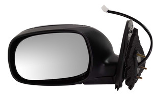 Power Mirror for Toyota Tundra 2004-2006, Left Driver, Non-Towing, Manual Folding, Heated, Chrome, SR5 Model, Double Cab, Replacement
