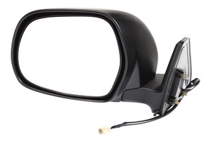 Power Mirror for Toyota 4Runner 2003-2009, Left Driver, Manual Folding, Heated, Textured, without Auto-Dimming, Blind Spot Detection, Memory, and Signal Light, Replacement