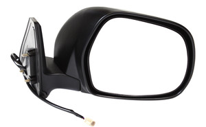 Right Passenger Power Mirror for Toyota 4RUNNER 2003-2009, Manual Folding, Heated, Textured, without Auto-Dimming, Blind Spot Detection, Memory, and Signal Light, Replacement