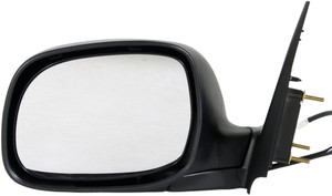 Power Mirror for Toyota Tundra 2004-2006, Left Driver, Non-Towing, Manual Folding, Non-Heated, Chrome, SR5 Model, Double Cab, Replacement