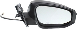Power Mirror for Toyota RAV4 2013-2015, Right Passenger Side, Manual Folding, Heated, Paintable, with LED Signal Light, without Blind Spot Detection, Excluding EV Model, Fits Japan/North America Built Vehicle to November 2014, Replacement