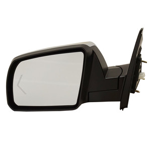 Mirror Left Driver for Toyota Sequoia 2008-2013/Tundra 2007-2013, Non-Towing, Power, Power Folding, Heated, Chrome, with Puddle and Signal Lights, without Memory, Limited Model, Replacement