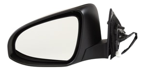 Power Side Mirror for Toyota Camry 2012-2014, Left Driver, Manual Folding, Non-Heated, Paintable, without Auto Dimming, Blind Spot Detection, Memory, and Signal Light, Replacement