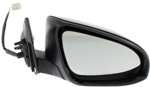 Right Passenger Side Power Mirror for Toyota Camry 2012-2014, Manual Folding, Non-Heated, Paintable, Without Auto Dimming, Blind Spot Detection, Memory, and Signal Light, Replacement